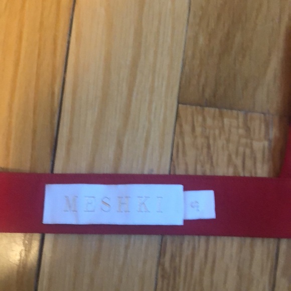 Women’s bikini red top by Meshki and black bottoms by Shein - Picture 10 of 13